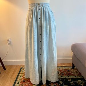 Denim Pistola Maxi Skirt